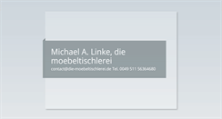 Desktop Screenshot of die-moebeltischlerei.de