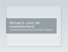 Tablet Screenshot of die-moebeltischlerei.de